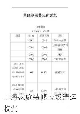 上海家庭装修垃圾清运收费-第3张图片-铁甲装修网