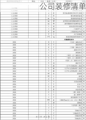 公司装修清单-第2张图片-铁甲装修网