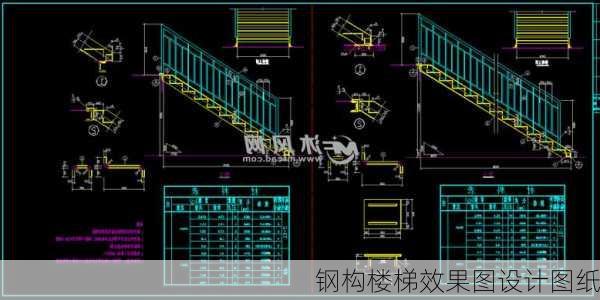 钢构楼梯效果图设计图纸-第3张图片-铁甲装修网