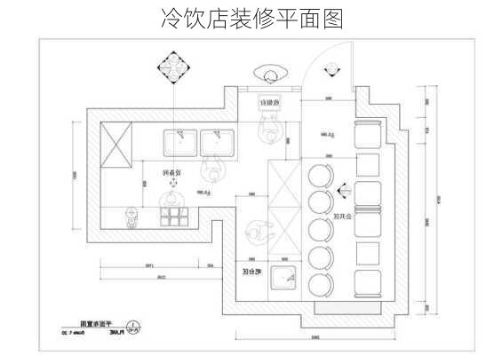 冷饮店装修平面图-第3张图片-铁甲装修网