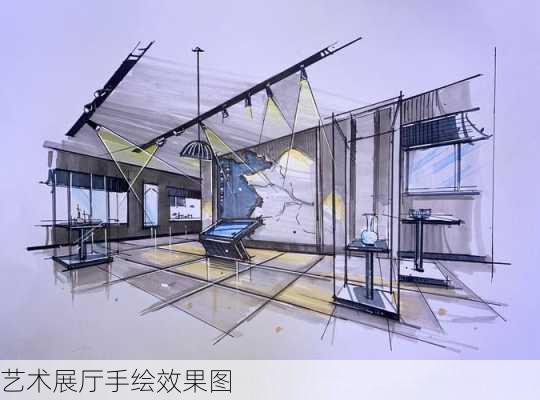 艺术展厅手绘效果图-第2张图片-铁甲装修网