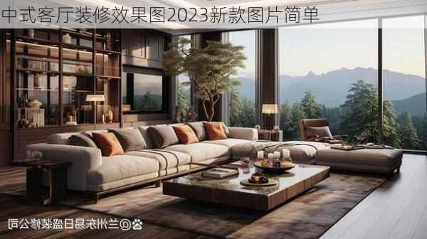 中式客厅装修效果图2023新款图片简单-第1张图片-铁甲装修网