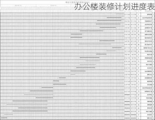 办公楼装修计划进度表-第1张图片-铁甲装修网