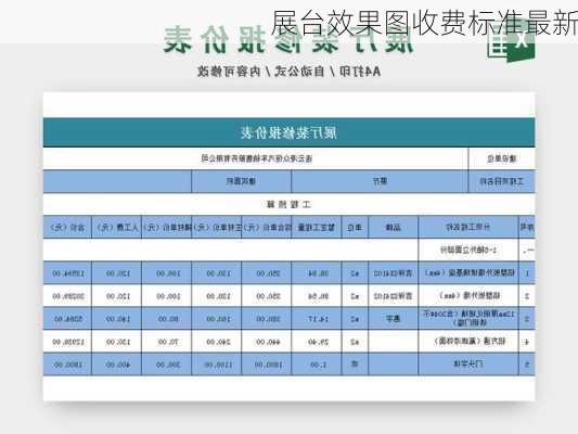 展台效果图收费标准最新