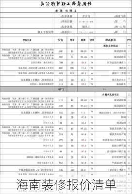 海南装修报价清单-第2张图片-铁甲装修网