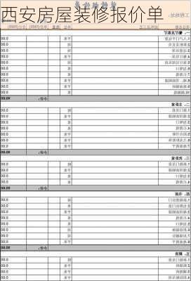 西安房屋装修报价单-第3张图片-铁甲装修网