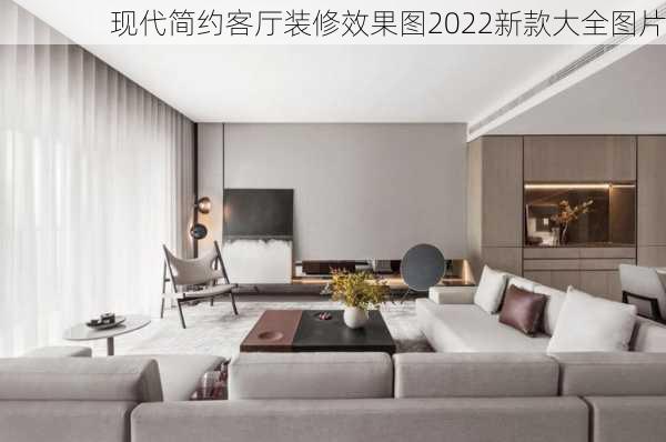 现代简约客厅装修效果图2022新款大全图片-第2张图片-铁甲装修网