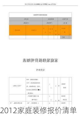 2012家庭装修报价清单-第3张图片-铁甲装修网