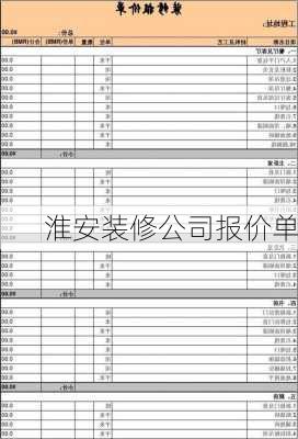 淮安装修公司报价单-第2张图片-铁甲装修网