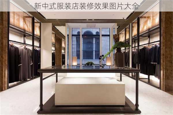 新中式服装店装修效果图片大全-第1张图片-铁甲装修网