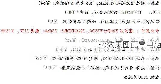 3d效果图配置电脑-第3张图片-铁甲装修网