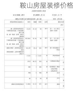 鞍山房屋装修价格