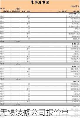 无锡装修公司报价单-第1张图片-铁甲装修网