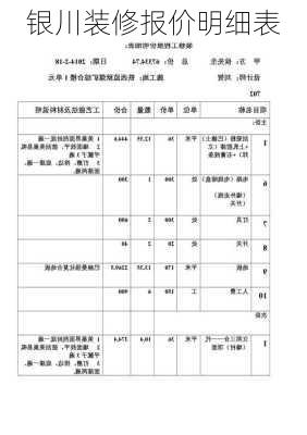 银川装修报价明细表-第3张图片-铁甲装修网