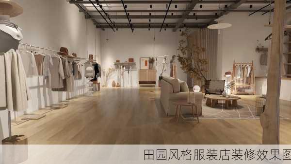 田园风格服装店装修效果图-第1张图片-铁甲装修网