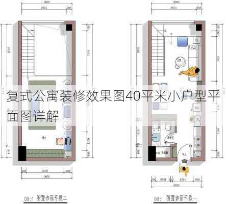 复式公寓装修效果图40平米小户型平面图详解-第1张图片-铁甲装修网