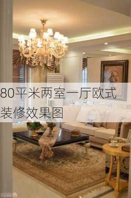 80平米两室一厅欧式装修效果图-第1张图片-铁甲装修网