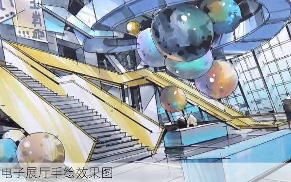 电子展厅手绘效果图-第2张图片-铁甲装修网