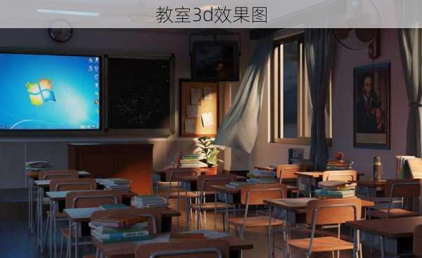 教室3d效果图