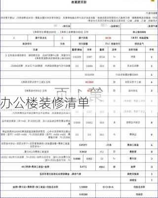 办公楼装修清单-第3张图片-铁甲装修网