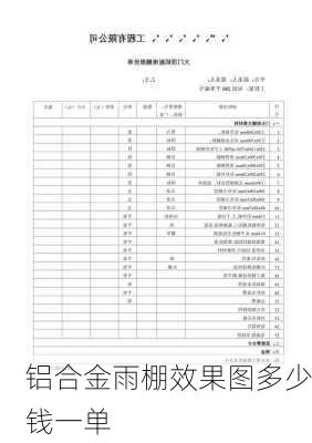 铝合金雨棚效果图多少钱一单-第2张图片-铁甲装修网