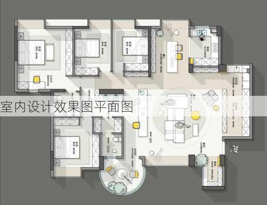 室内设计效果图平面图-第2张图片-铁甲装修网