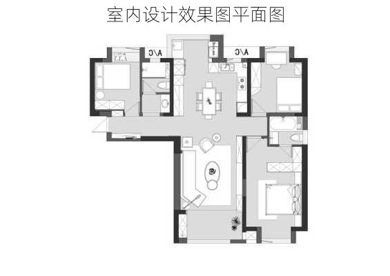 室内设计效果图平面图-第3张图片-铁甲装修网