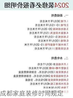 成都家庭装修时间规定-第3张图片-铁甲装修网