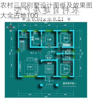 农村三层别墅设计图纸及效果图大全占地100