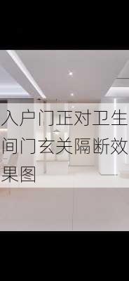 入户门正对卫生间门玄关隔断效果图-第3张图片-铁甲装修网